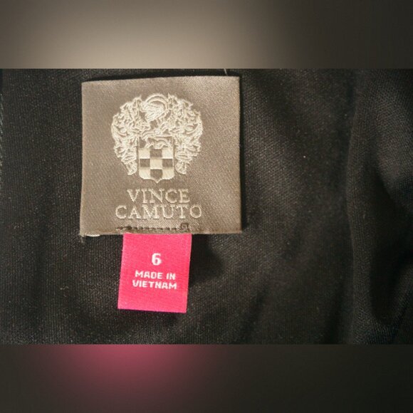 💜 Vince Camuto Purple Velvet Geometric Long Sleeve Mini Dress - Size 6 💜 - Picture 5 of 5